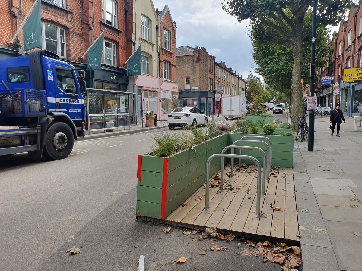 Wandsworth Bridge Road parklets