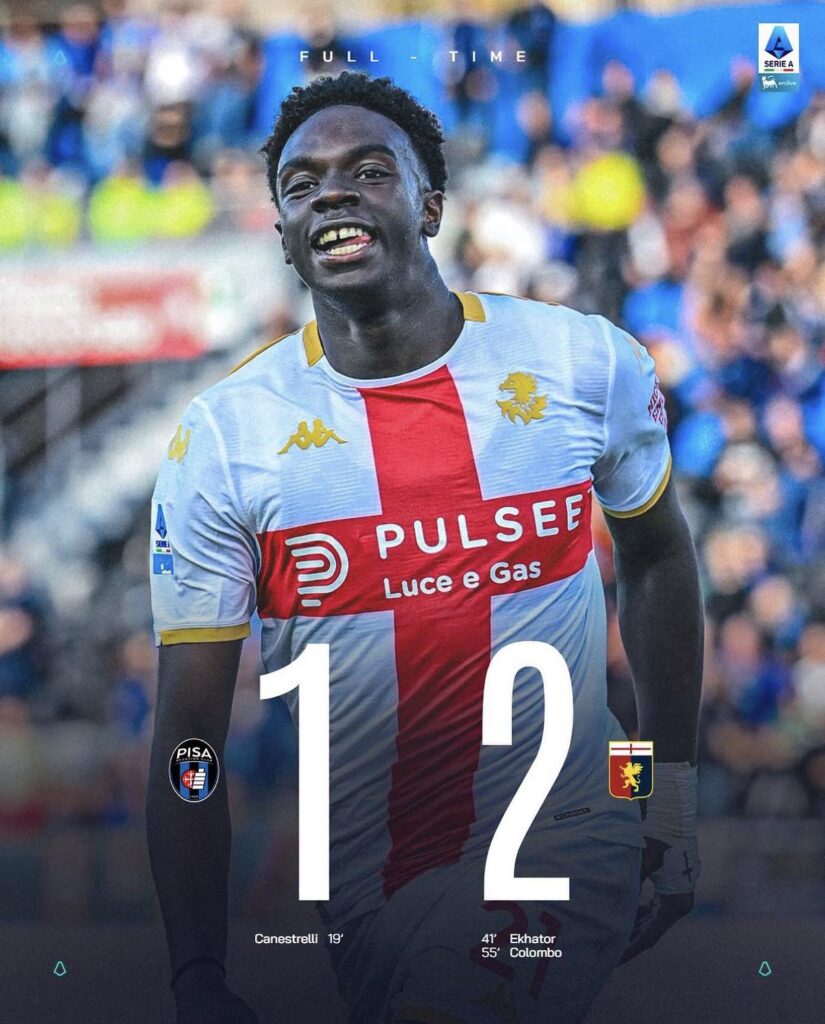 Genoa win against Pisa. Pisa 1:2 Genoa