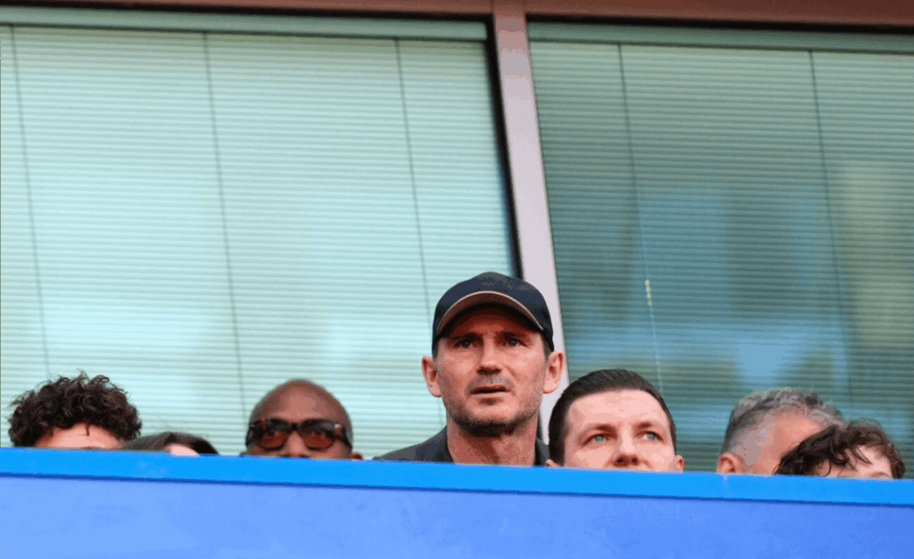 Frank Lampard at the Bridge watching Chelsea v City today