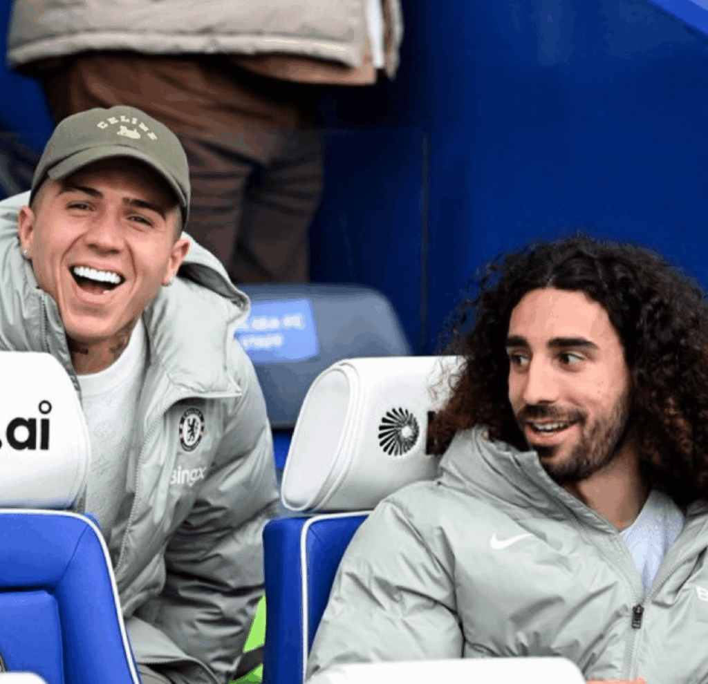 Enzo Fernandez's reaction to JP's goal against Port Vale