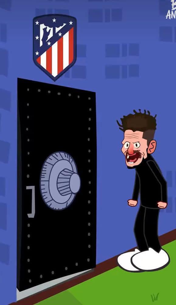Simeone daqui a uma semana contra o Barcelona 😅