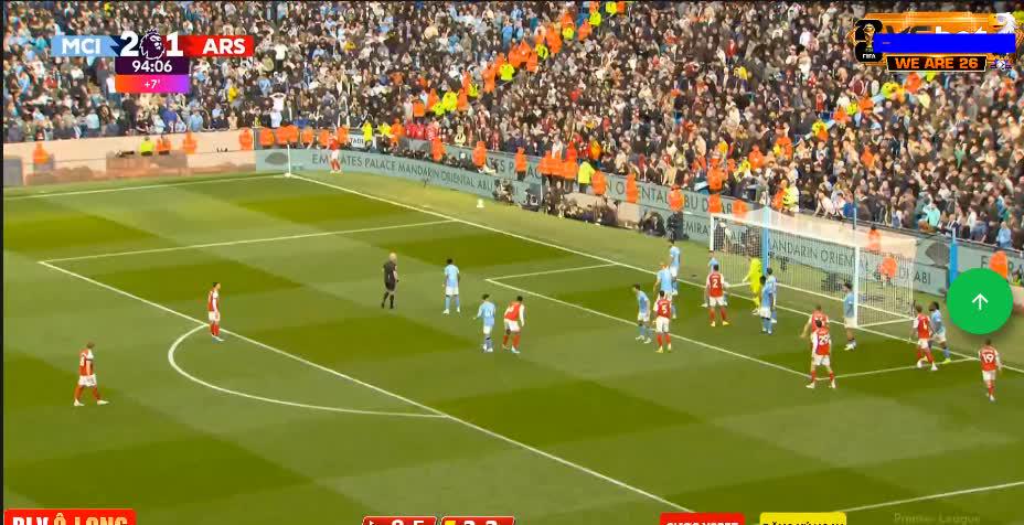 Havertz  chance against Manchester City 90+6'