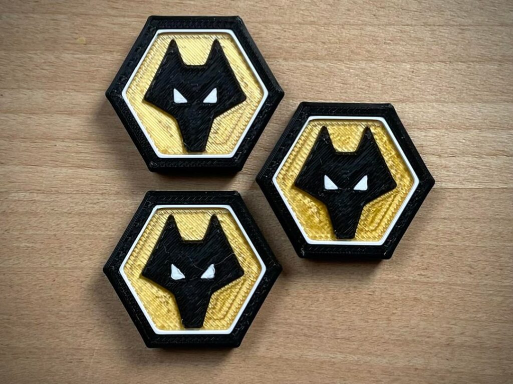 Magnets for a good friend (and huge wolves fan)