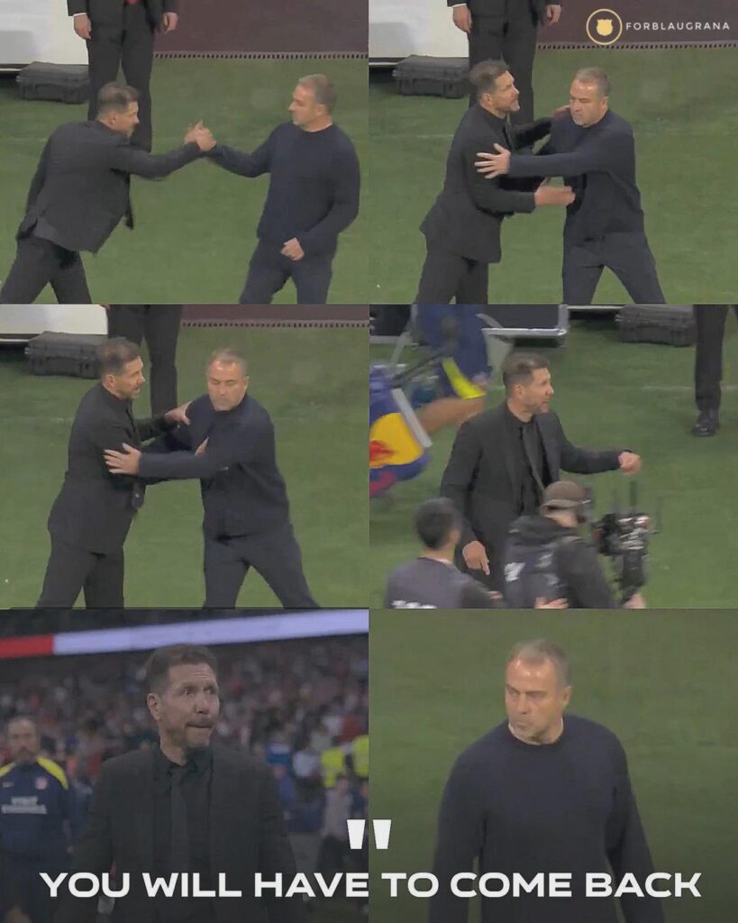 Diego Simeone to Hansi Flick "You have to come back here".