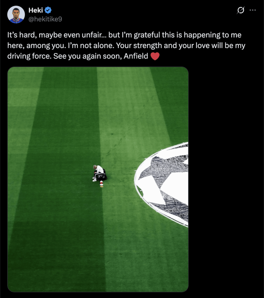 Speedy recovery, Hugo. 💪