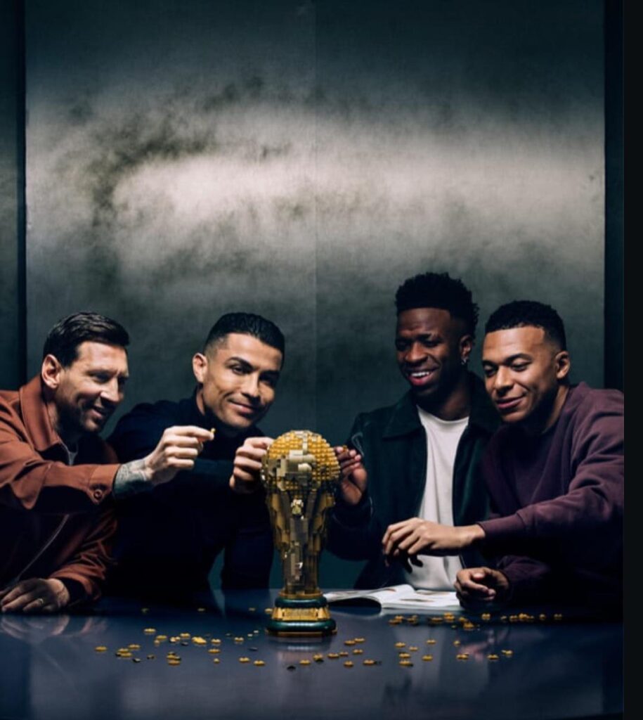 Ronaldo, Messi, Vini and Mbappe together for Lego Advertisement 🤯🤯