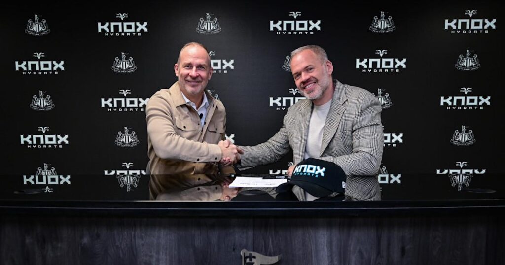 Newcastle United announces KNOX Hydration training ground partnership