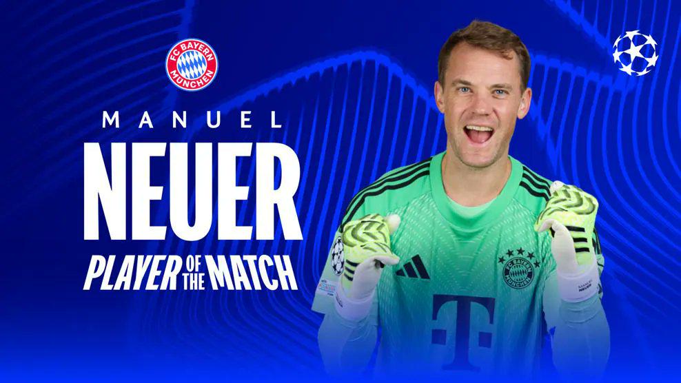 [MotM] Manuel Neuer named Man of the Match against Real Madrid