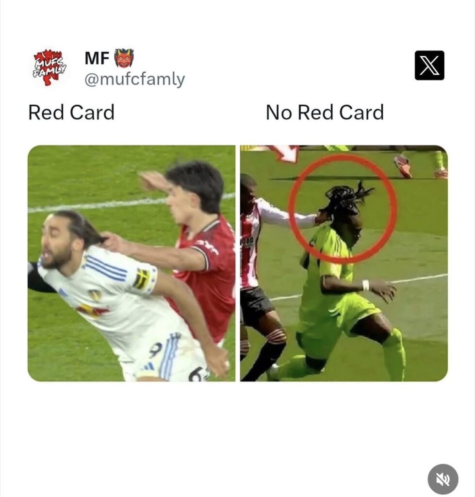 Referee Paul Tierney was the official for both matches, one was a red card and the other wasnt