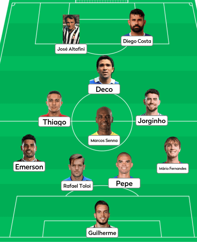 Seleção de todos os tempos de Brasileiros que defenderam outras seleções