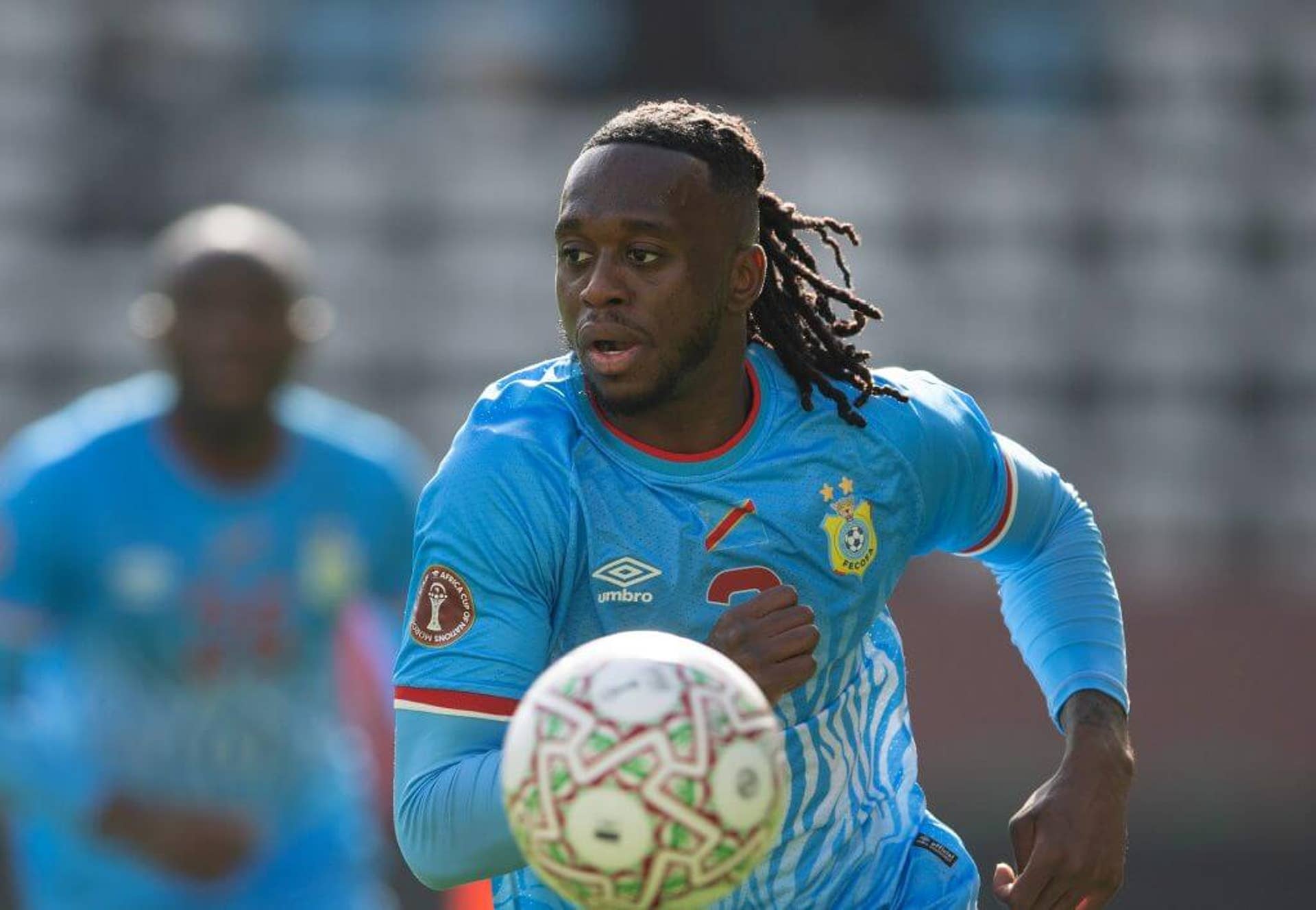 Wan-Bissaka in action for DR Congo