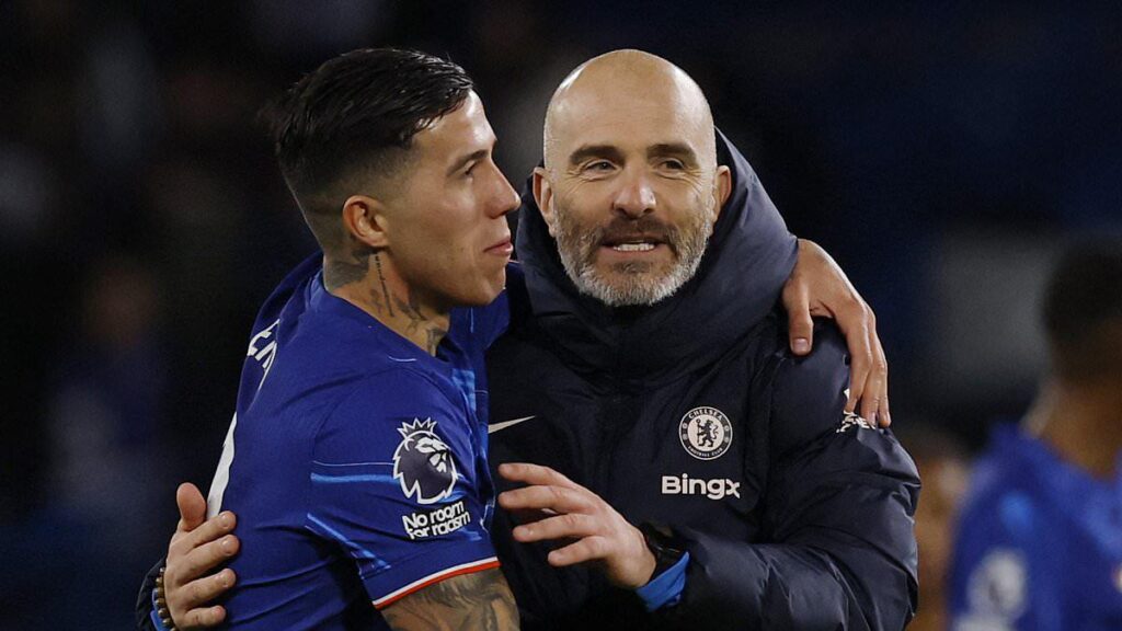 Kieran Gill: the same day that Rosenior announced Enzo had been handed game ban – one source told us to take a look at Maresca’s new WhatsApp profile picture, using a quote for his photo on the app, and his newest one reads: ‘Stay true to your principles, and don’t sacrifice quality for profit”