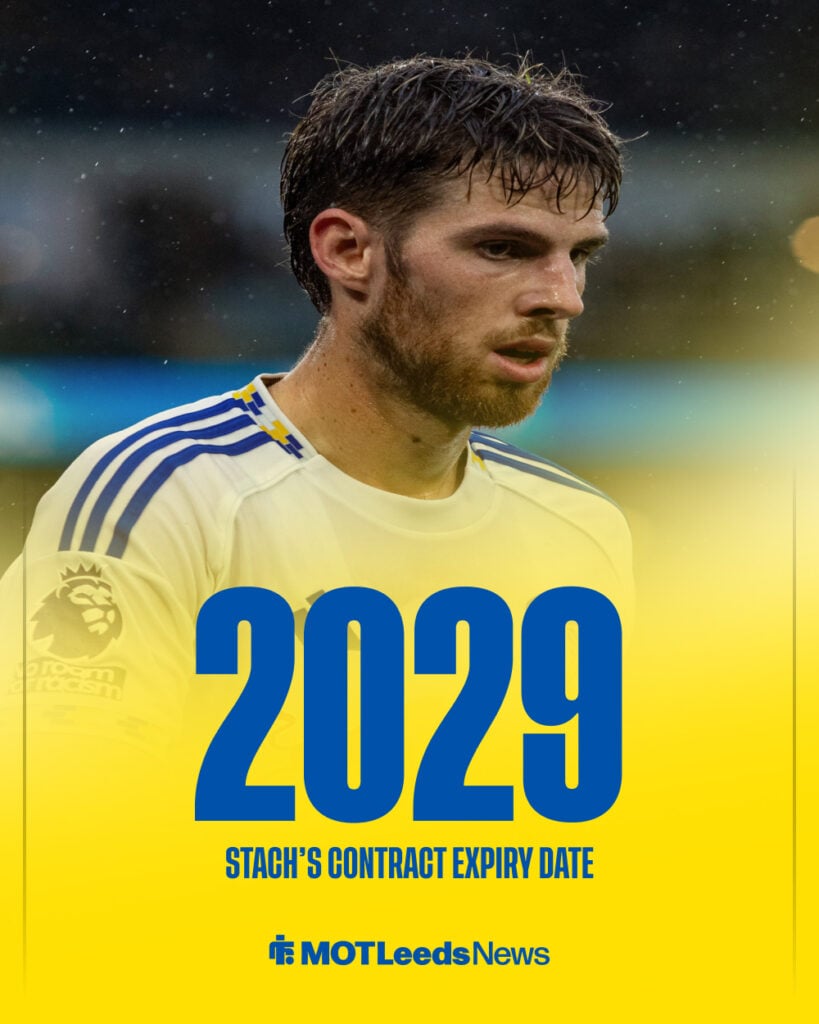 Anton Stach Of Leeds United during the Leeds United FC v Newcastle United FC English Premier League match