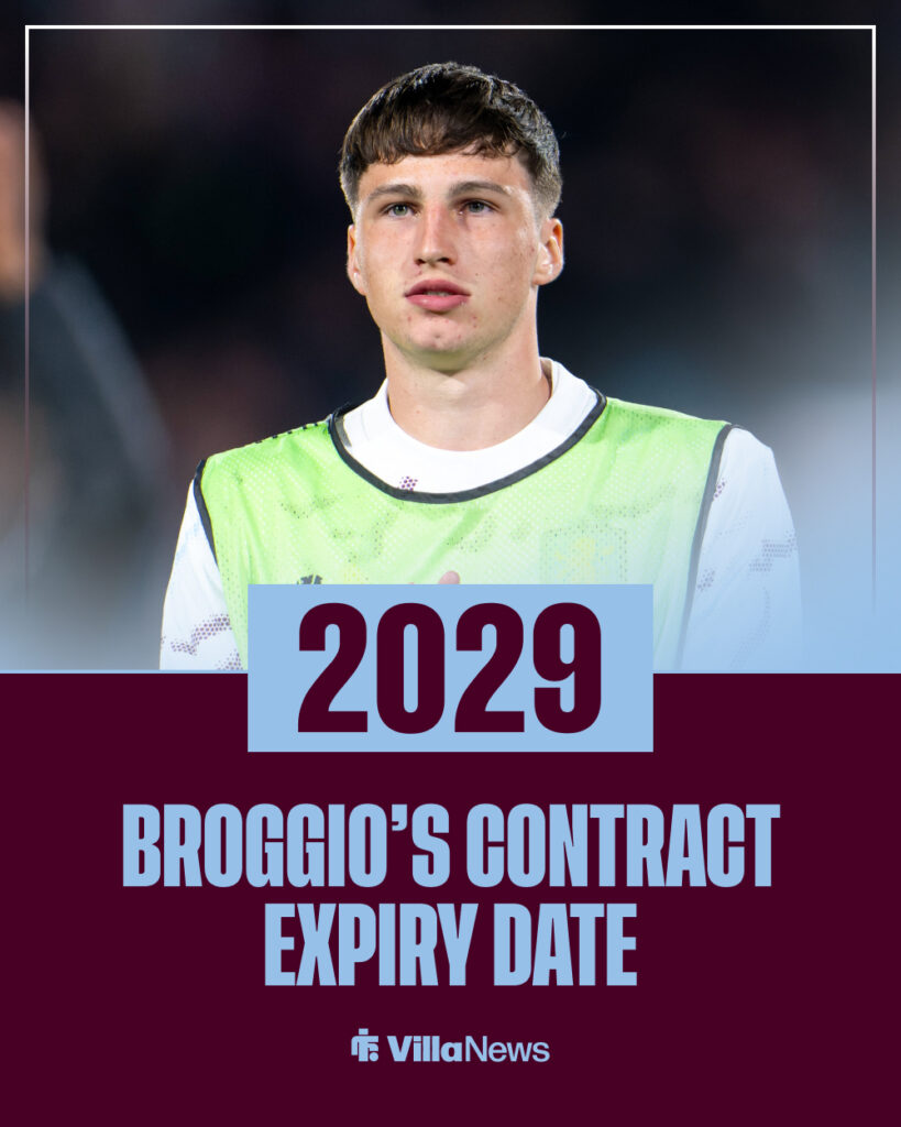 Ben Broggio of Aston Villa FC applauds for the fans during the UEFA Europa League 2025/26 League Phase MD2 match between Feyenoord and Aston Villa.