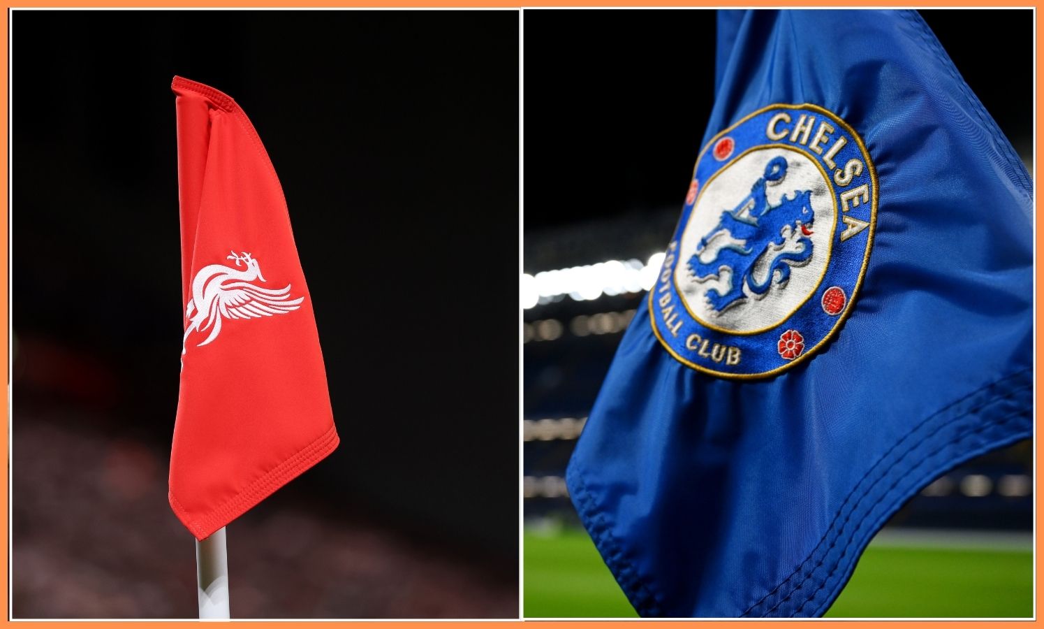 Liverpool and Chelsea flag