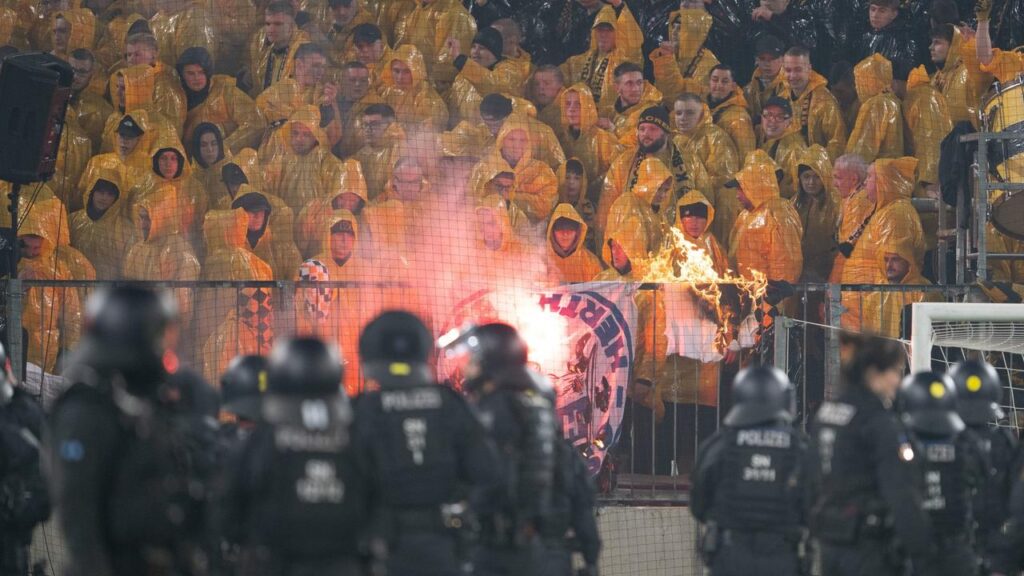 Fan-Skandal überschattet Sieg von Hertha BSC bei Dynamo Dresden