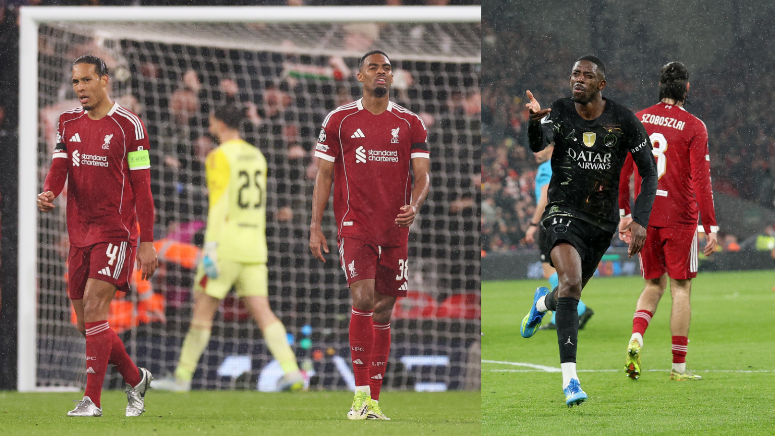 Liverpool bow out with home defeat to PSG
