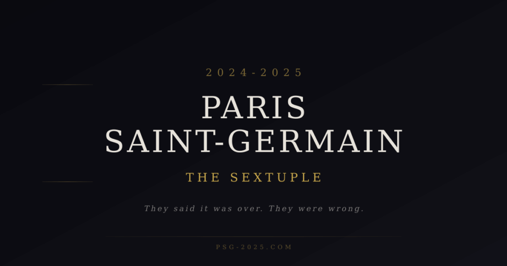 PSG 2025 - I built an interactive website telling the full story of PSG's sextuple season