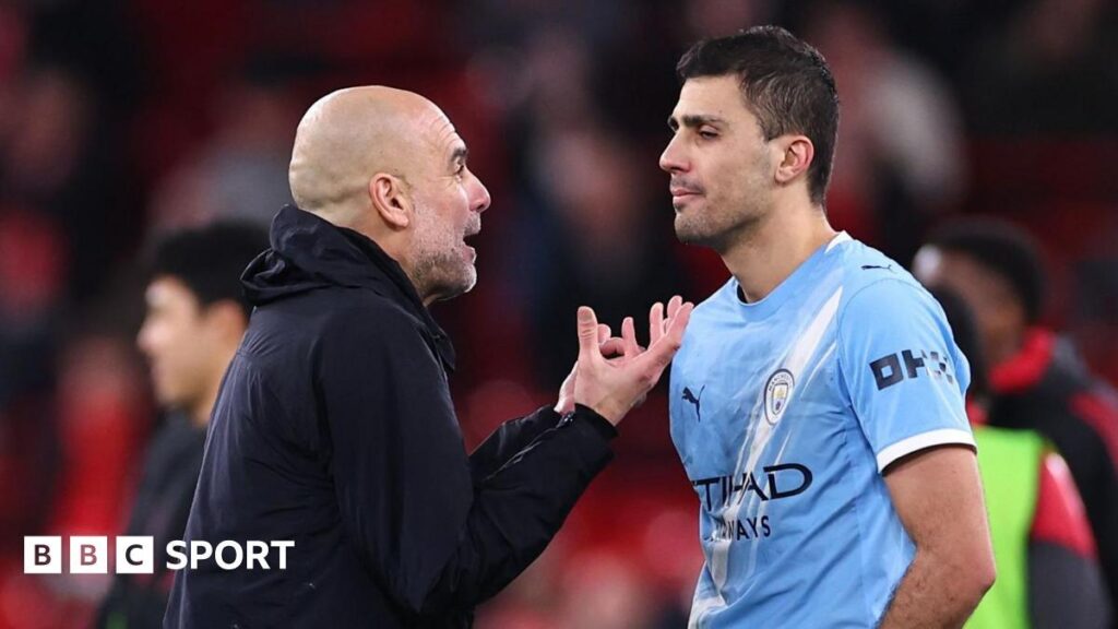 Man City: Pep Guardiola hopes Rodri will stay but unhappy players can leave - BBC Sport