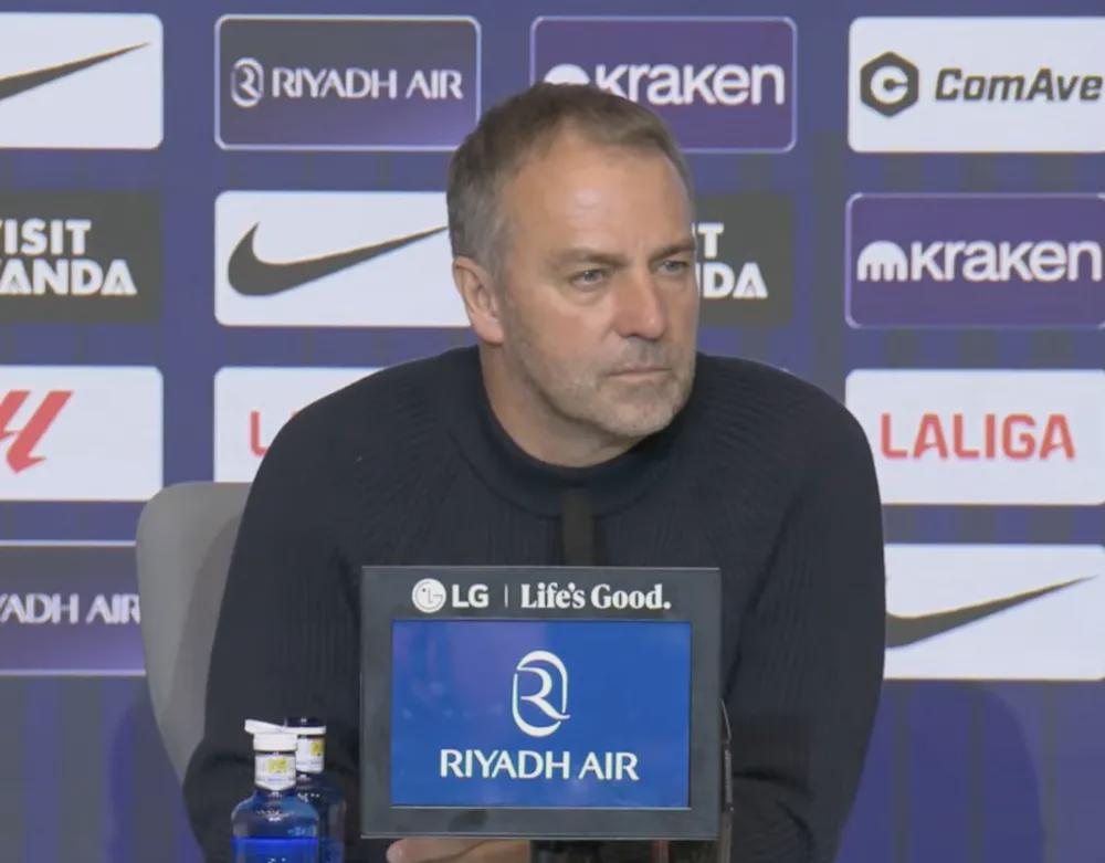 Flick: “I don't think Araujo and Bernal's injuries are serious.”