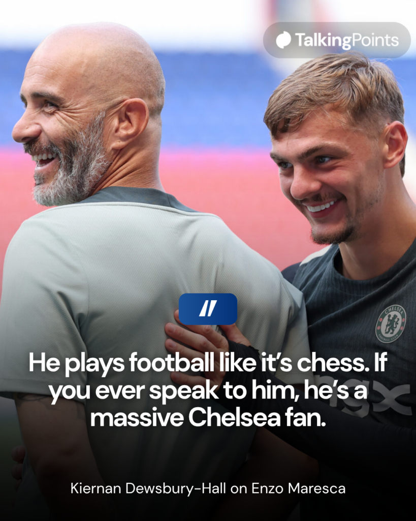 Kiernan Dewsbury-Hall on Enzo Maresca