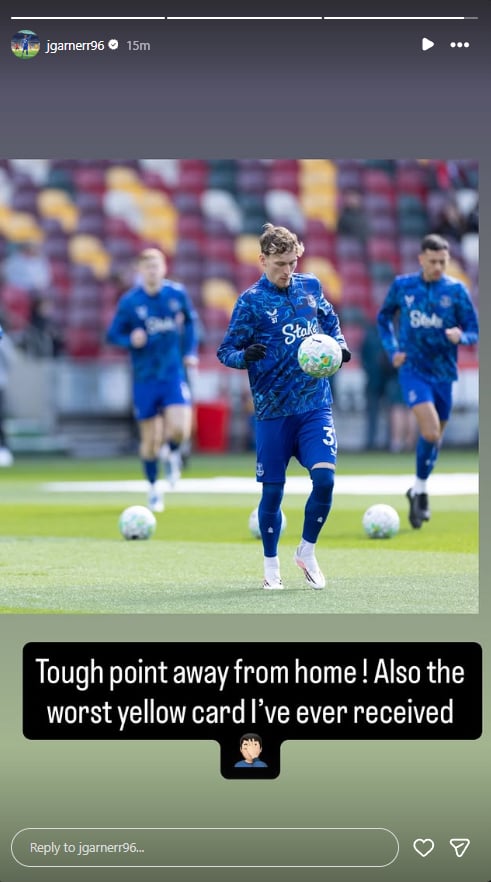 James Garner instagram story