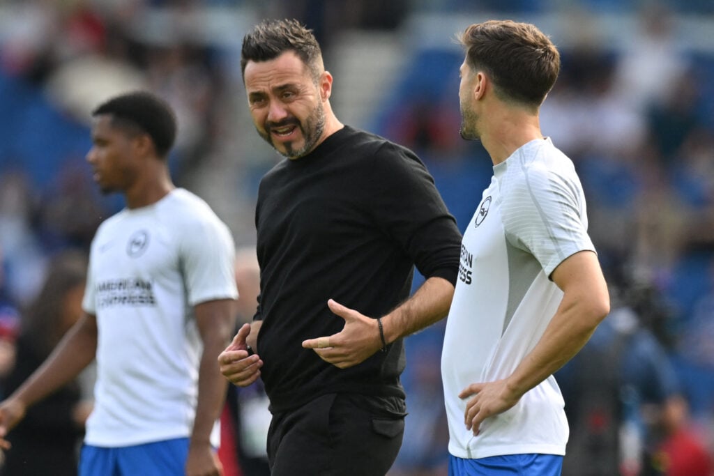 Tottenham manager Roberto De Zerbi