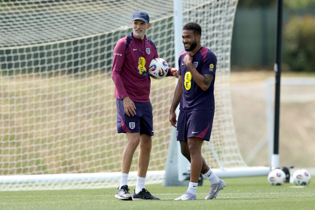 Thomas Tuchel, Head Coach of England, and Reece James