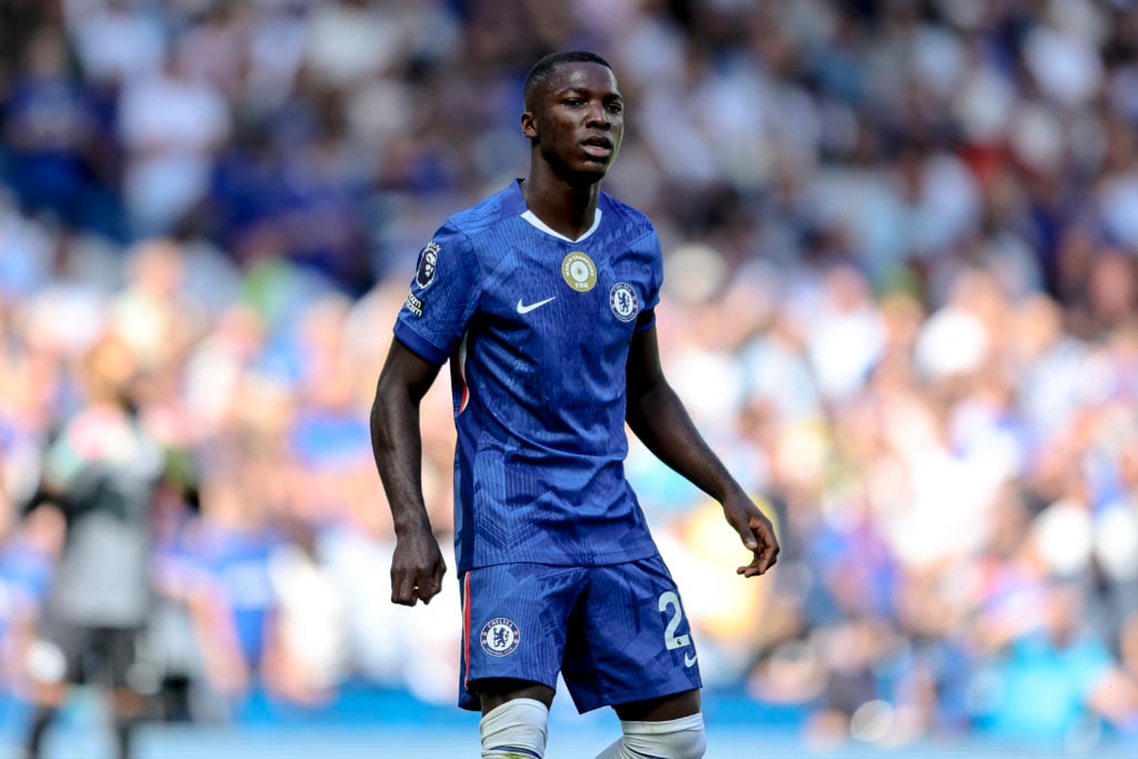 Moises Caicedo in action for Chelsea in the Premier League.