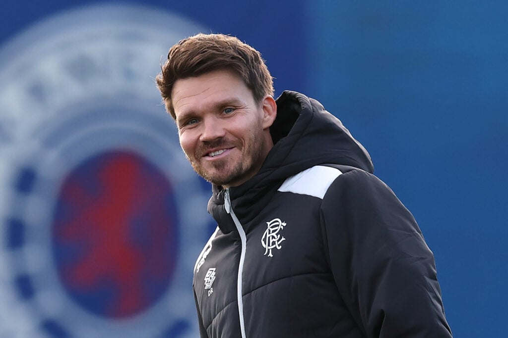 Rangers boss Danny Rohl smiles.