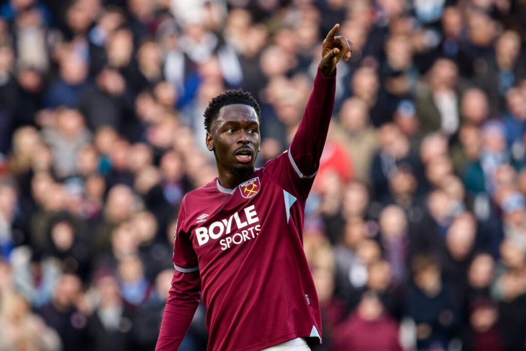 Soungoutou Magassa during West Ham United v Aston Villa - Premier League