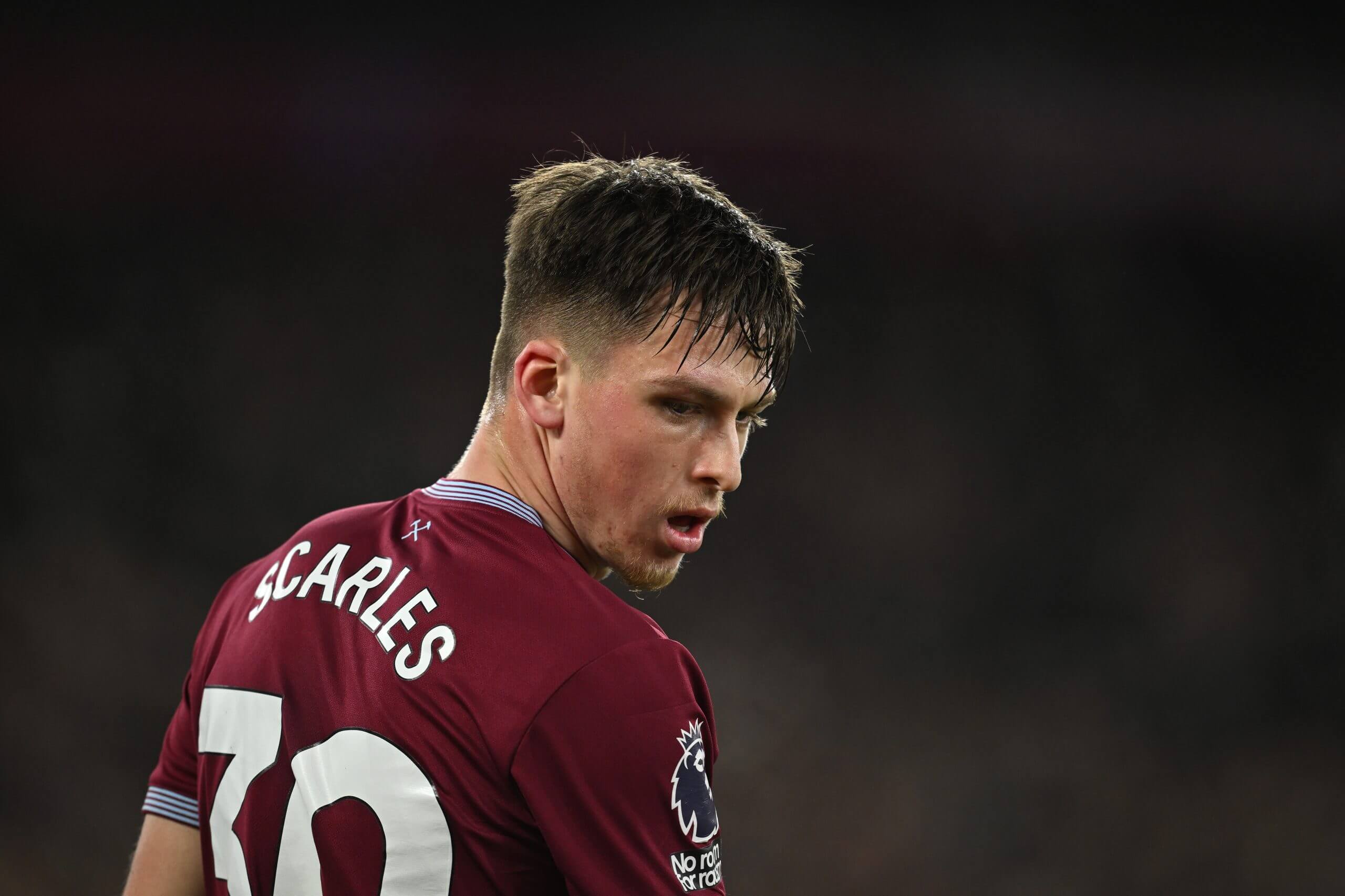 West Ham full-back Ollie Scarles