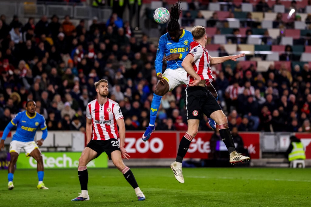 Tolu Arokodare during Brentford v Wolverhampton Wanderers - Premier League