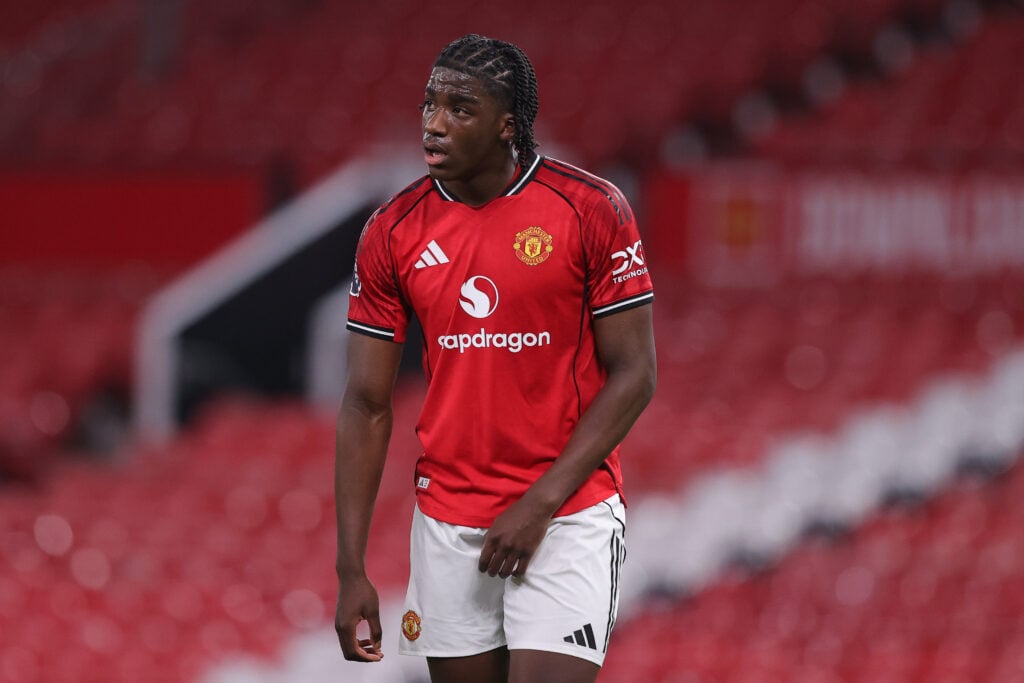 Godwill Kukonki plays for Manchester United U18