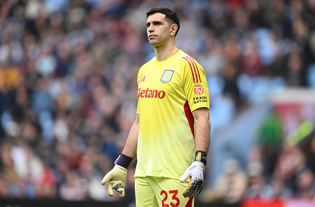 Aston Villa goalkeeper Emi Martinez