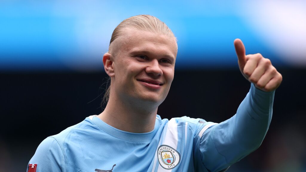 'Big f*cking weirdo' - Erling Haaland brutally mocked by Man City team-mate with crazy message on hat-trick hero's ball after Liverpool demolition