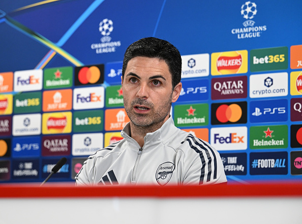 Arsenal FC Training Session And Press Conference - UEFA Champions League 2025/26 Quarter-Final Second Leg