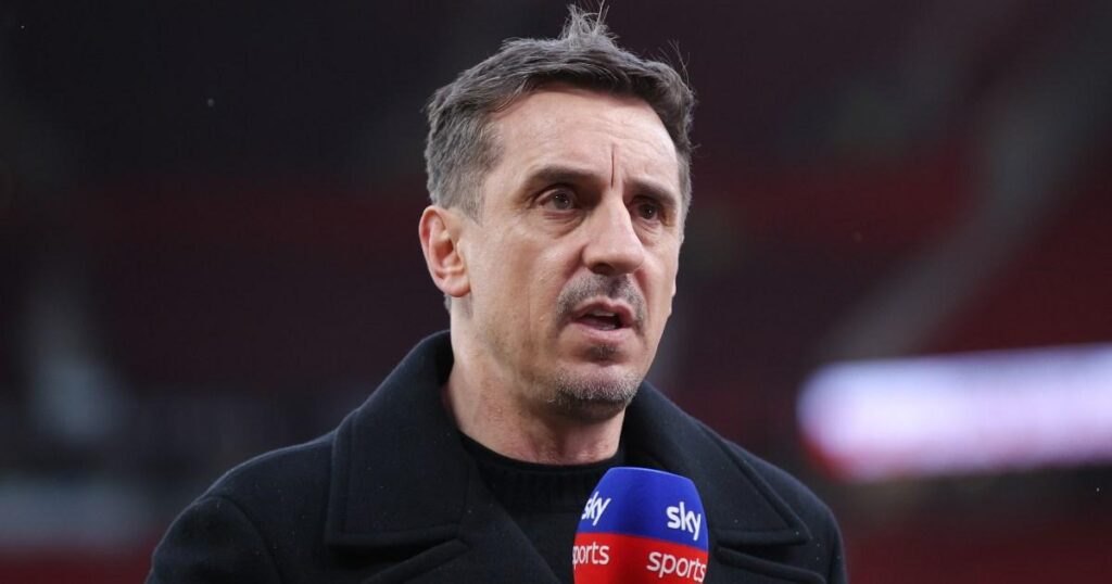 Gary Neville blasts Arsenal star after Rayan Cherki goal for Man City
