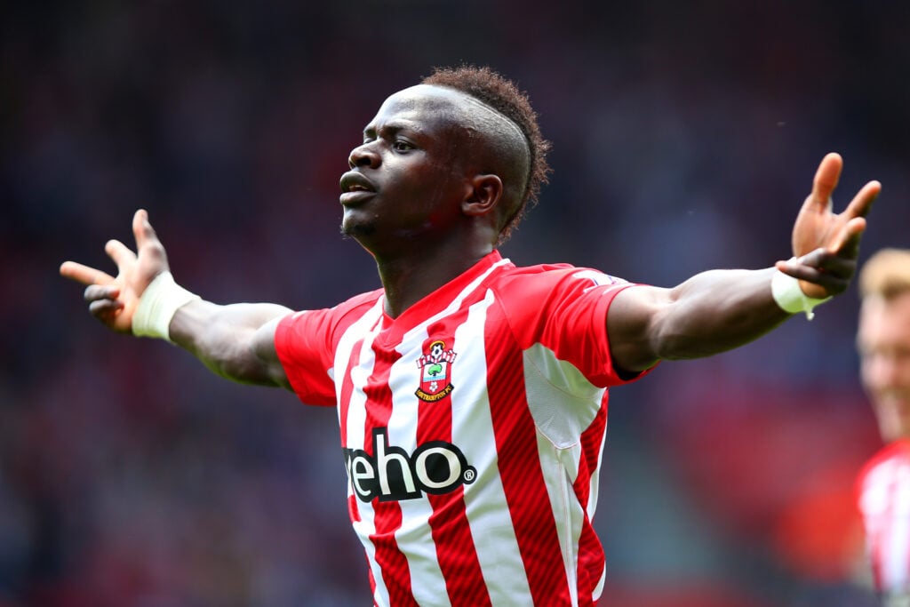 Sadio Mane celebrates during Southampton v Aston Villa - Premier League
