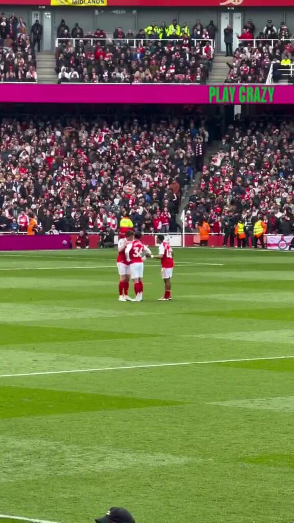 Arsenal players were spotted consoling Martin Zubimendi during the match