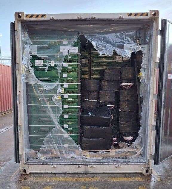 The cocaine was found in a load of bananas (picture: NCA)