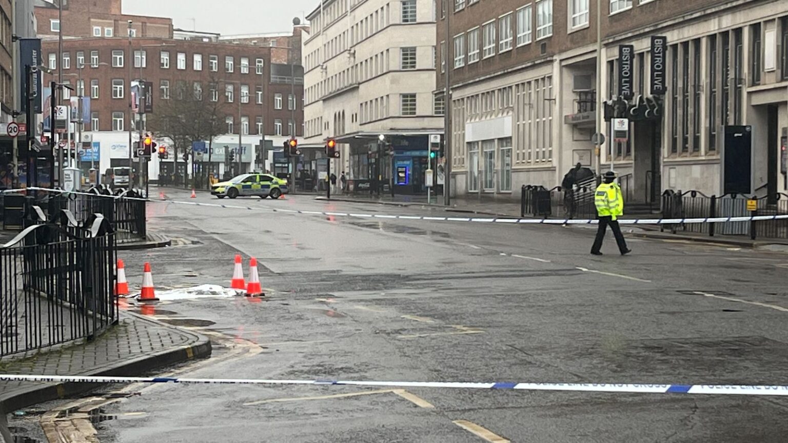 Man in hospital after stabbing in Leicester City Centre