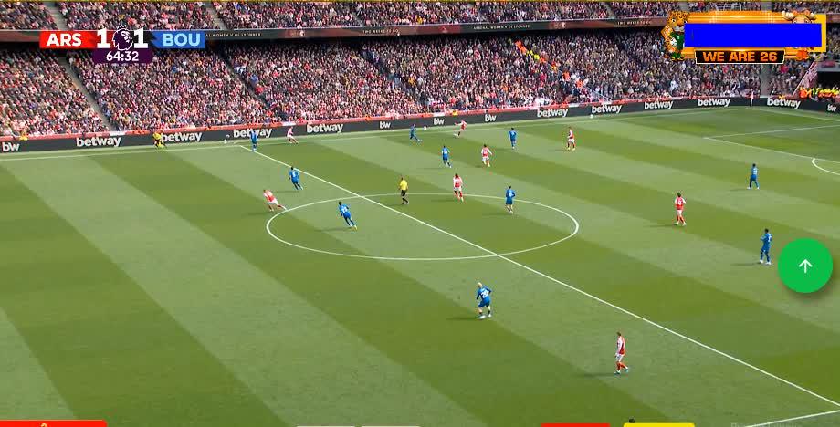 Arsenal  disallowed goal against Bournemouth 65'