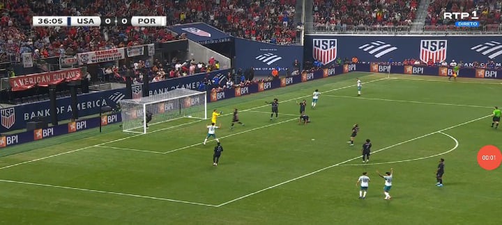 Estados Unidos 0 - Portugal (1) Francisco Trincão (36)