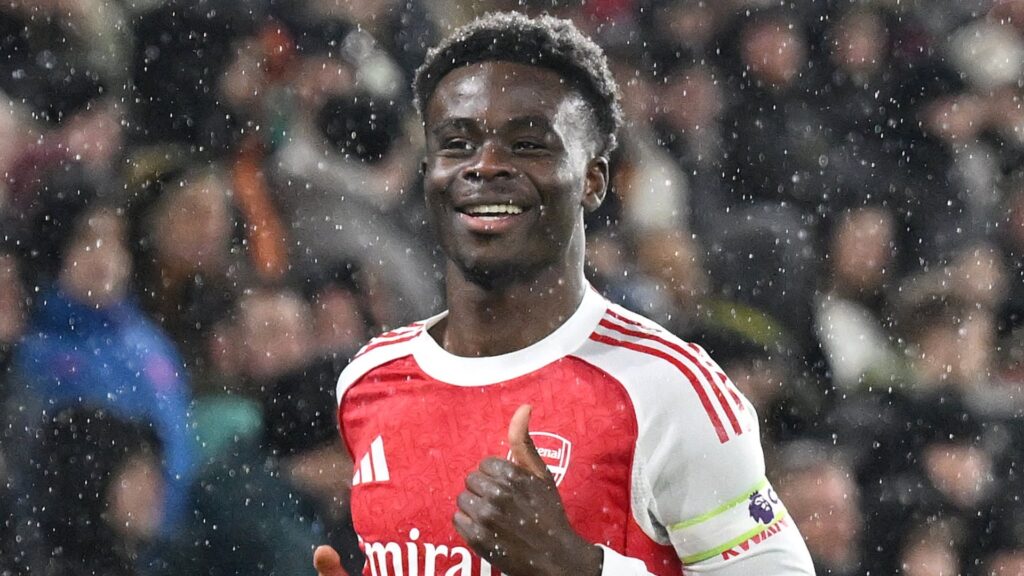 Arsenal forward Bukayo Saka