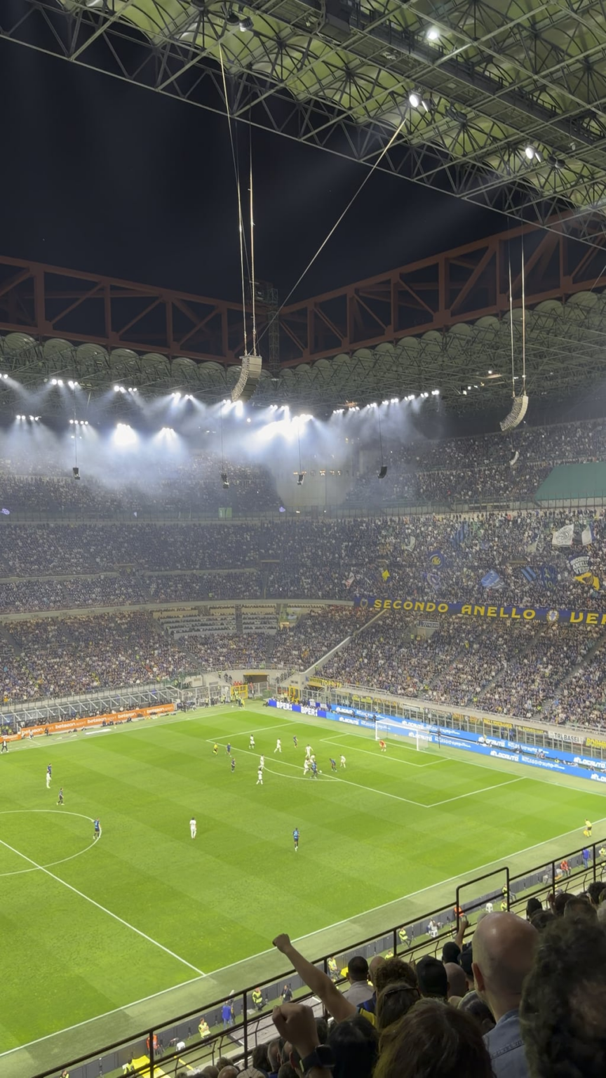 I went to watch the game today and I captured Barellinos goal🤌🏻