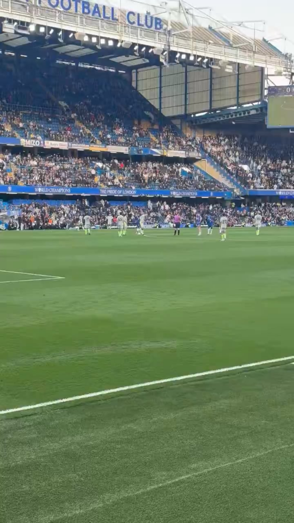 Chelsea booed at full time by remaining home fans