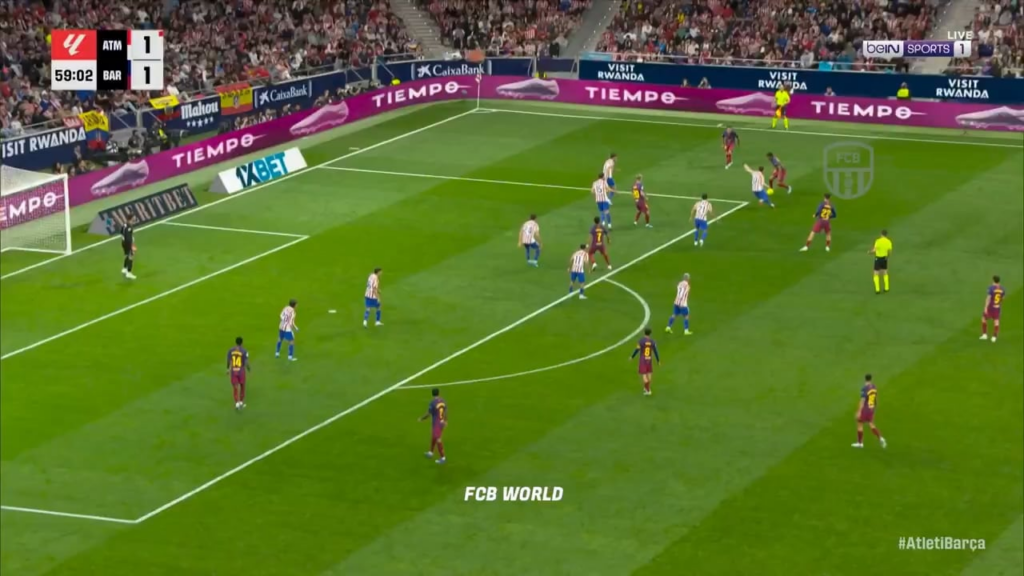 Lamine's insane dribble to get past 4 Atletico players 60'