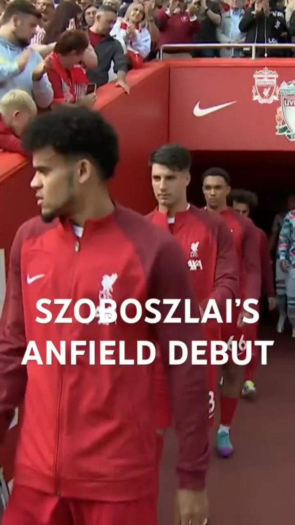 Dominik Szoboszlai completed 100 appearances for the reds yesterday, here is his Anfield debut.