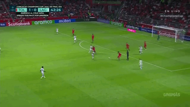 Paulinho 43' Toluca (2) vs LA Galaxy 0
